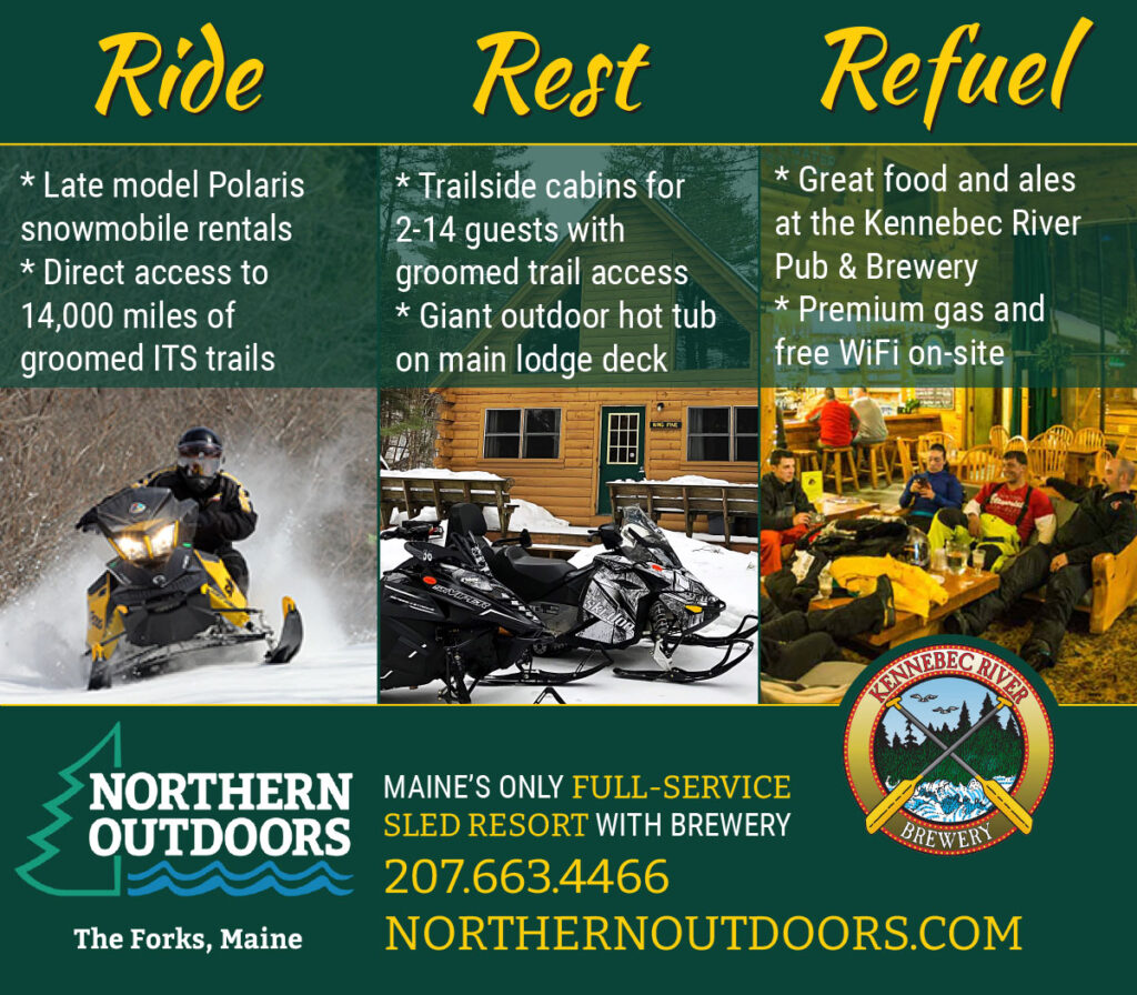 Northern Outdoors Snowmobile Ad
