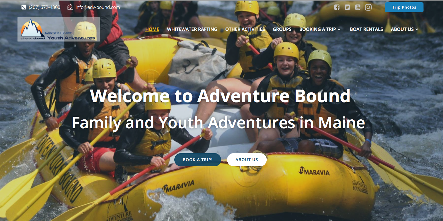 Adventure Bound Homepage