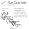 Design layout product design flax crackers